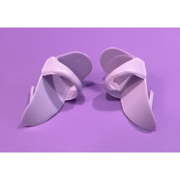 Vintage Barbie or Clone Shoes High Heel Mules Purple Lavender Hong Kong - Picture 3 of 4